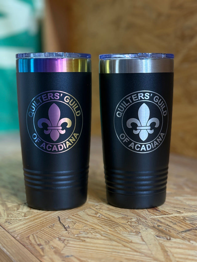 QGA 20oz Laser Engraved Tumbler — view 1