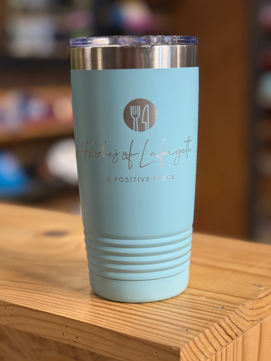 Foodies of Lafayette Laser Engraved Tumbler — view 2