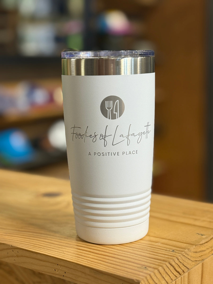 Foodies of Lafayette Laser Engraved Tumbler — view 4
