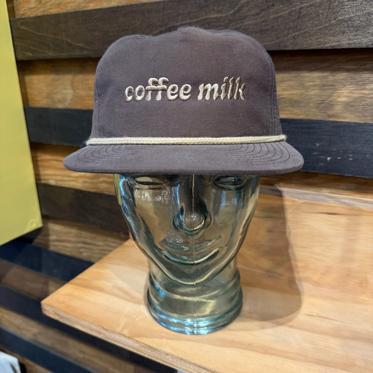 Coffee Milk Embroidered Cap