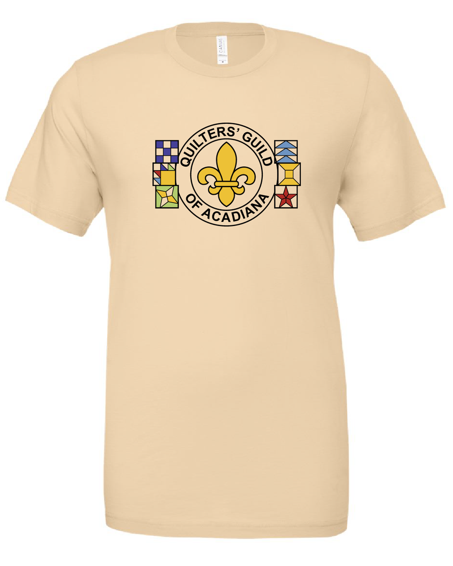 QGA Logo Tee — Tan Cotton