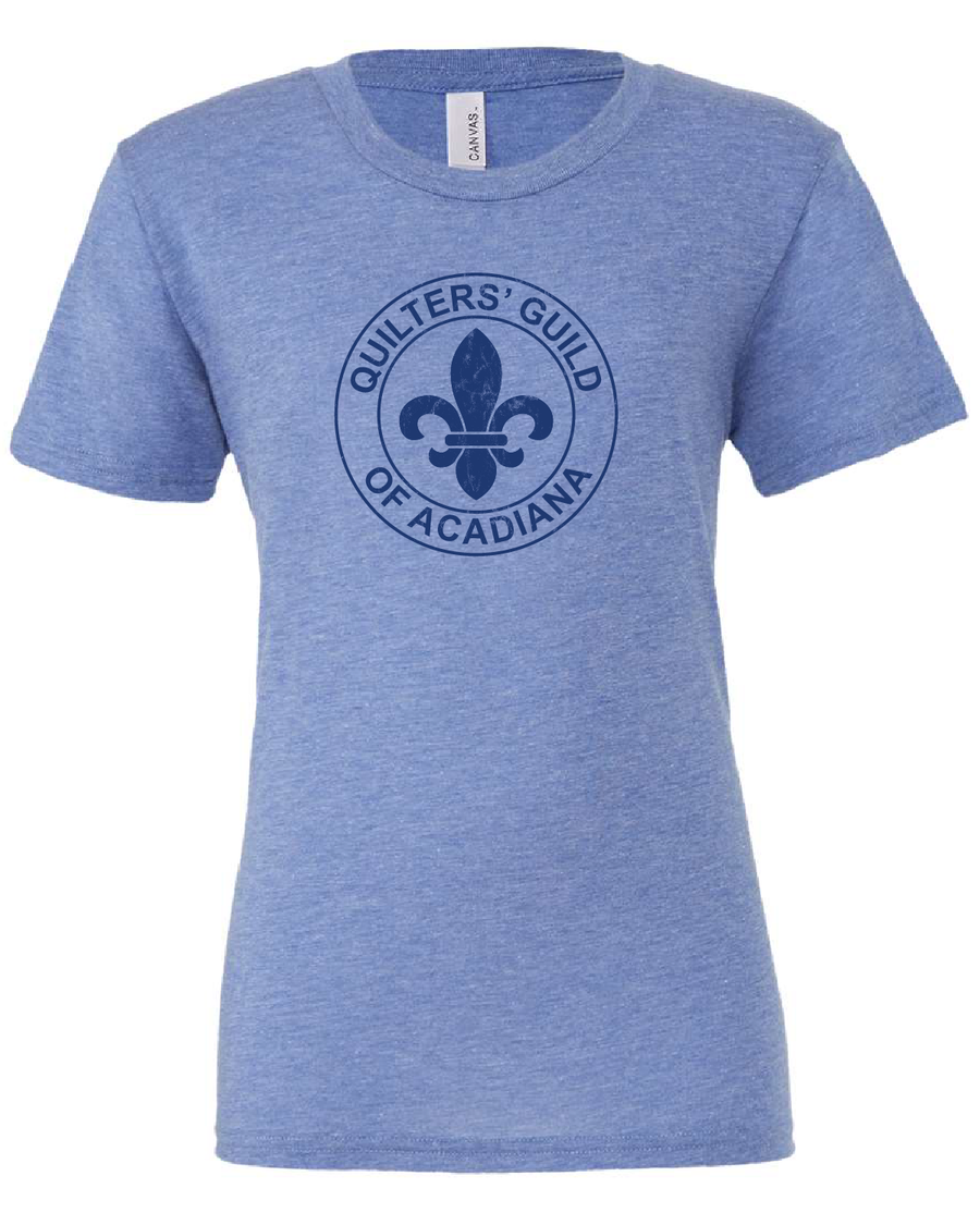 QGA Logo Tee v2 — Blue Triblend