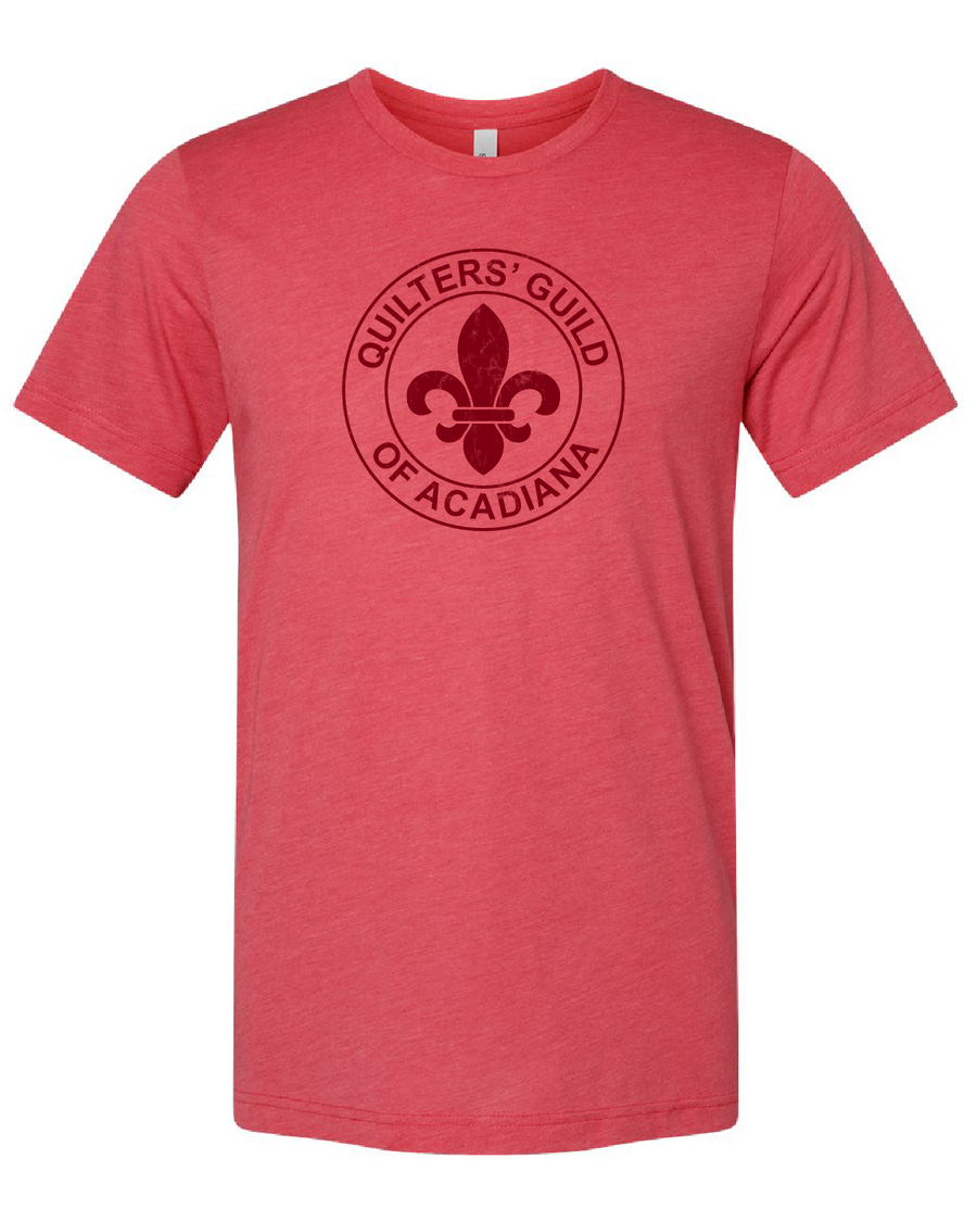 QGA Logo Tee v2 — Red Triblend