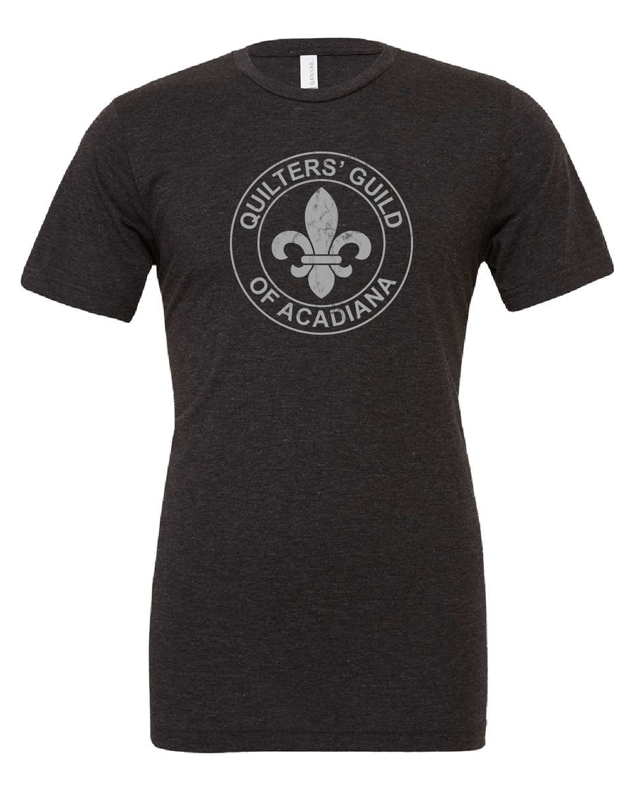 QGA Logo Tee v2 — Charcoal Black Triblend